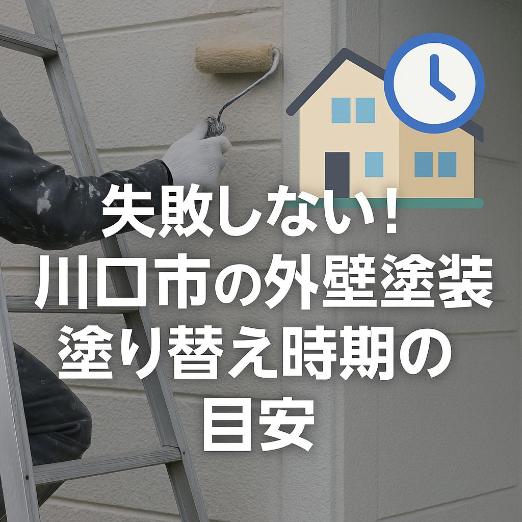 失敗しない！川口市の外壁塗装、塗り替え時期の目安